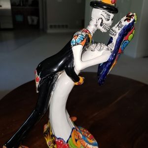 Talavera pottery Day of the Dead Bride and Groom